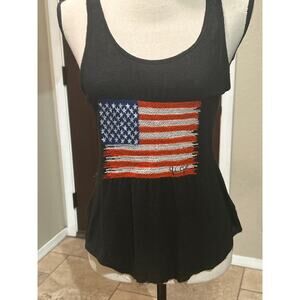 Brandy Melville John Galt Embroidered Flag Tank